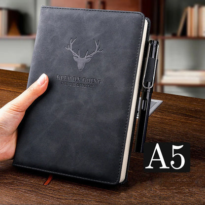 360 Pages Super Thick Leather A5 Notebook Daily Business Office Work Notebooks Notepad Diary School Supplies