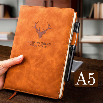 360 Pages Super Thick Leather A5 Notebook Daily Business Office Work Notebooks Notepad Diary School Supplies