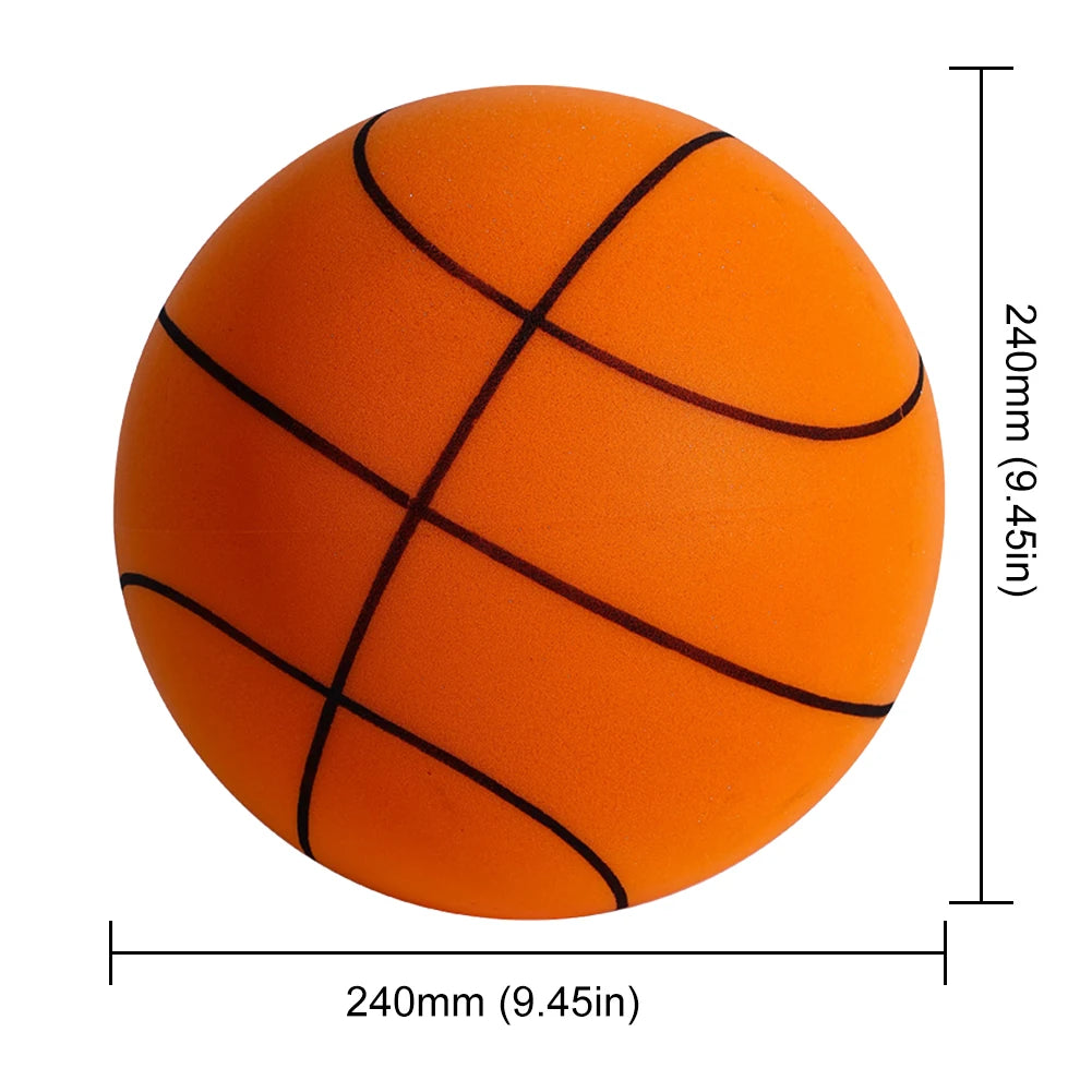 Kids Bouncing Mute Silent Basketball Squeezable Mute Bouncing Basketball Indoor Silent Ball Foam Basketball Bounce Football